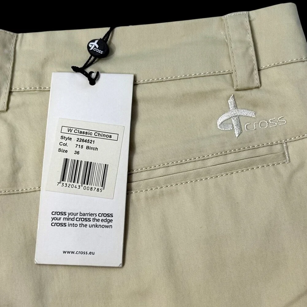 Cross Classic Chino Golf Pants Woments 36‎ / US6 Birch